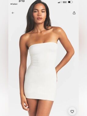 SKIMS NWT Cotton Jersey Mini Tube Dress - Marble